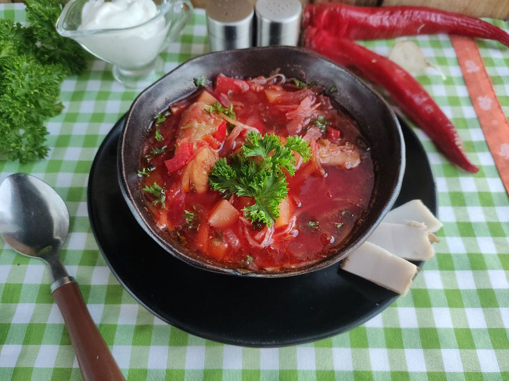 Fried borscht - quick, easy and tasty