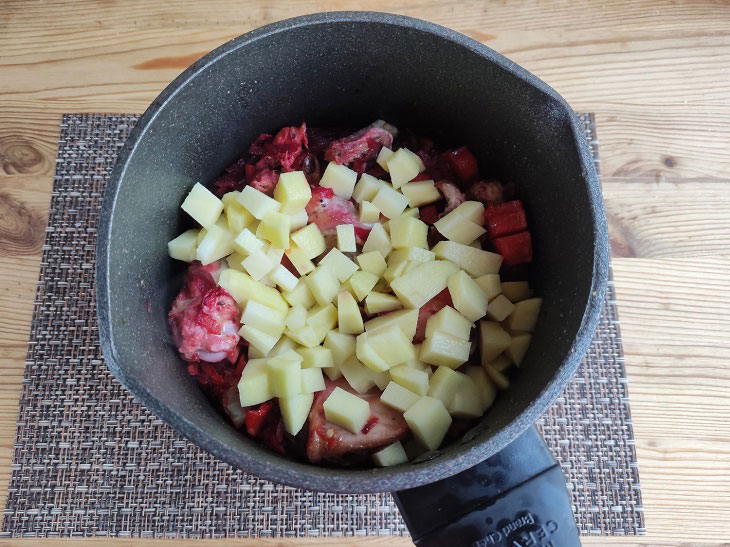 Fried borscht - quick, easy and tasty