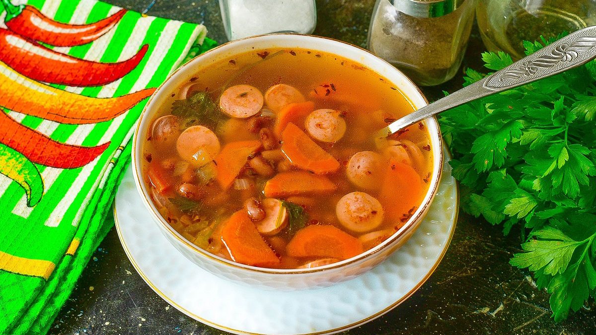 Czech bean soup – rich and tasty