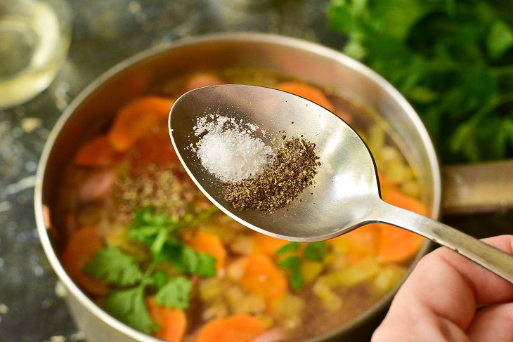 Czech bean soup - rich and tasty