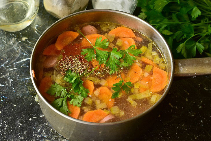 Czech bean soup - rich and tasty