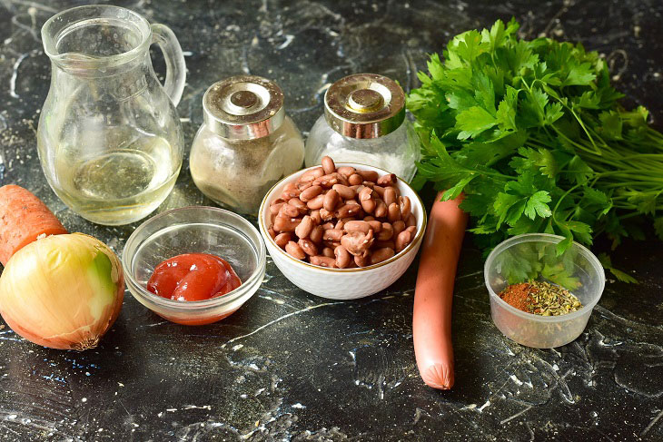 Czech bean soup - rich and tasty