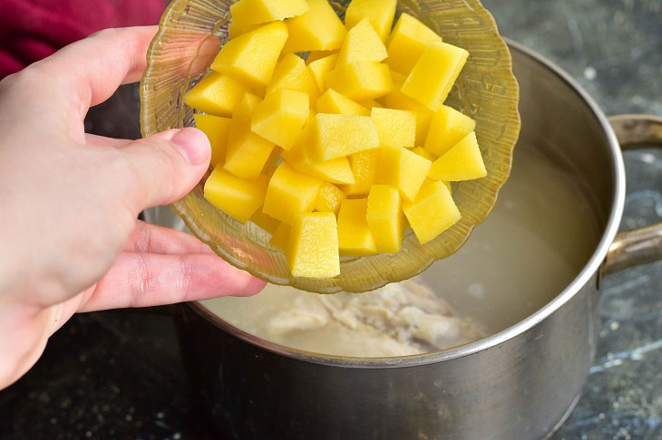 Soup "Peasant" - hearty and rich