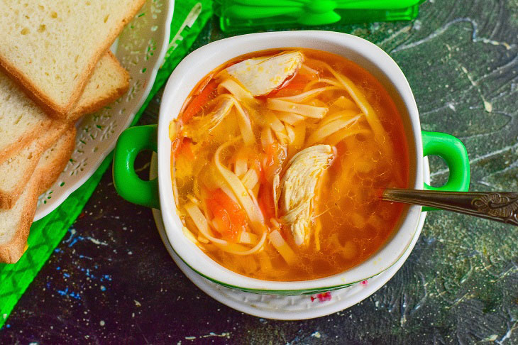 Cossack soup with noodles - hearty and fragrant