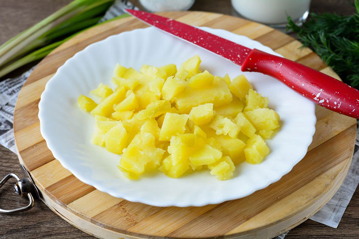 Ukrainian okroshka on kefir is the best dish in the summer heat