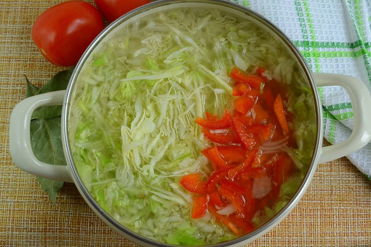 Borsch "Rostovsky" on pork ribs - fragrant and rich