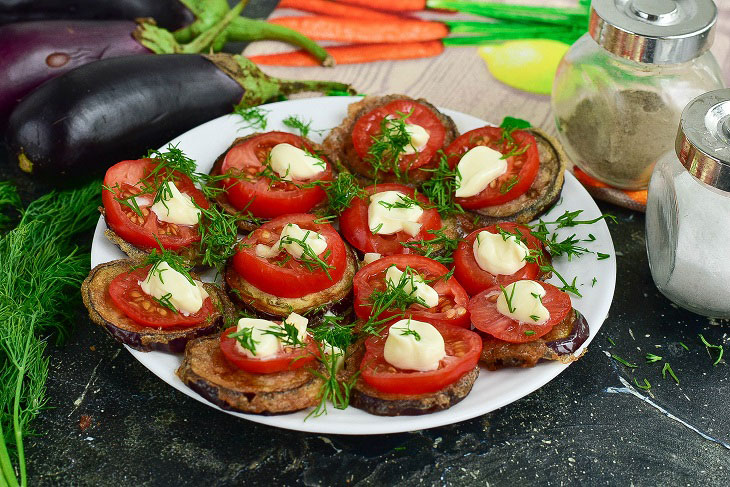 Oriental eggplant - a beautiful and mouth-watering appetizer