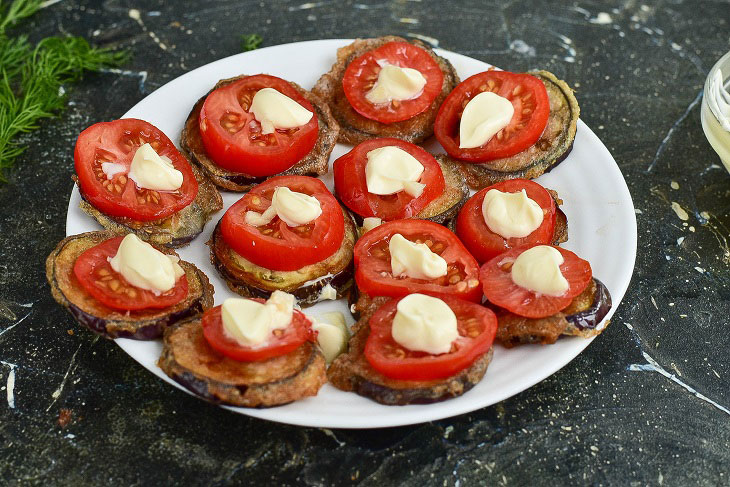 Oriental eggplant - a beautiful and mouth-watering appetizer