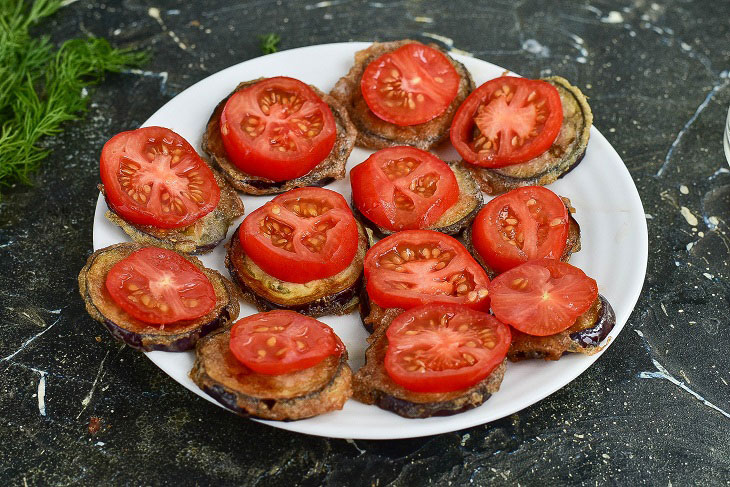 Oriental eggplant - a beautiful and mouth-watering appetizer