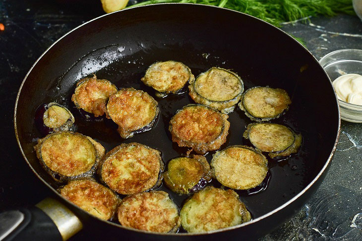 Oriental eggplant - a beautiful and mouth-watering appetizer