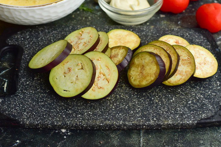 Oriental eggplant - a beautiful and mouth-watering appetizer