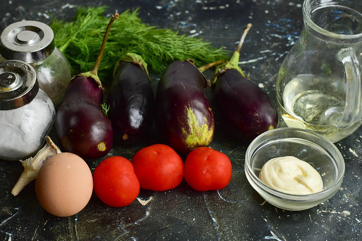 Oriental eggplant - a beautiful and mouth-watering appetizer