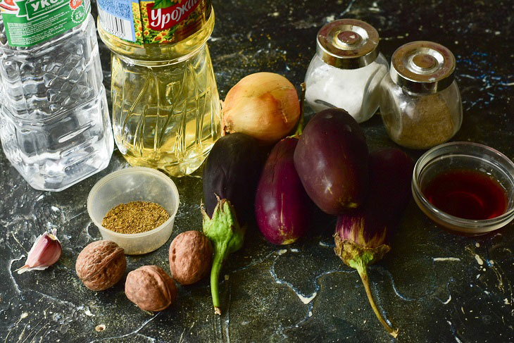 Eggplant acecils - an unusual Georgian appetizer
