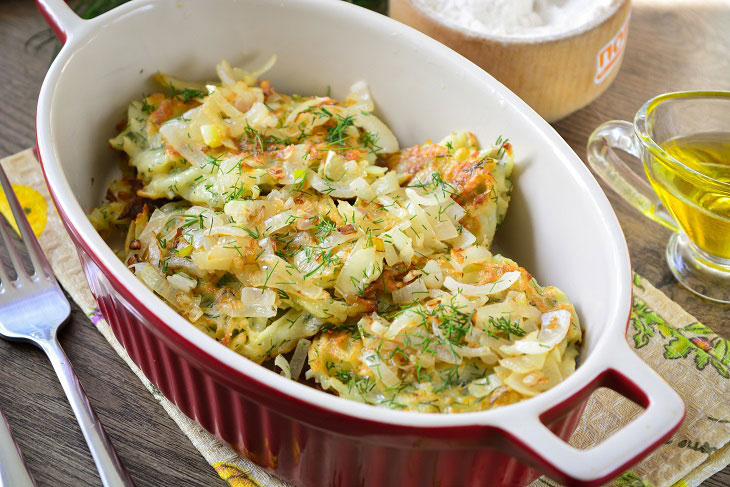 Deruny with fried onions in Ukrainian - tender and fragrant