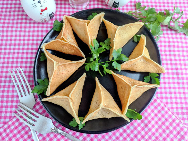 Pancake samsa - a delicious and unusual recipe