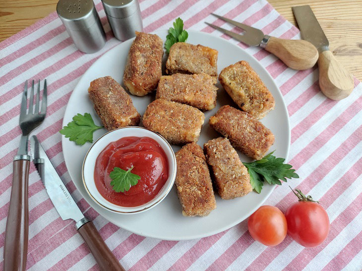 Cheese in batter - a quick snack from affordable products