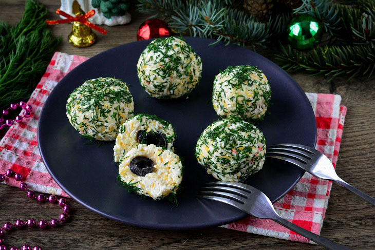 Snack "Cheese balls" for the New Year - appetizing, elegant and tasty