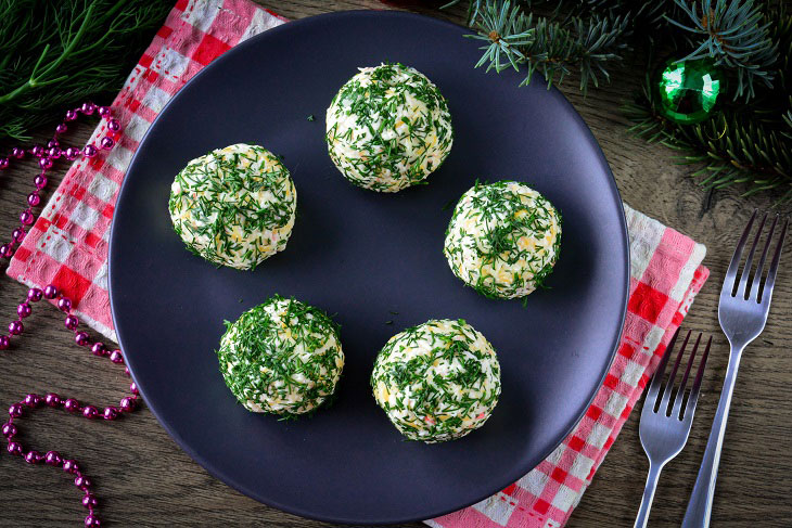 Snack "Cheese balls" for the New Year - appetizing, elegant and tasty