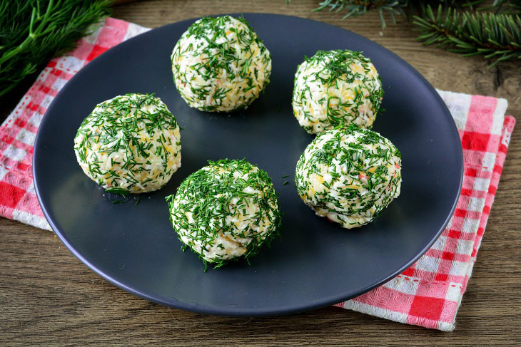 Snack "Cheese balls" for the New Year - appetizing, elegant and tasty