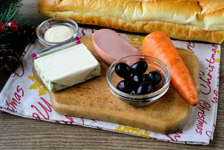 Tiger sandwiches on the New Year's table - elegant, tasty and satisfying