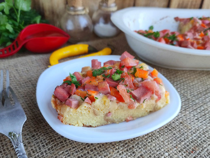 Bread casserole - easy to prepare and very tasty