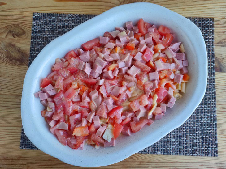 Bread casserole - easy to prepare and very tasty