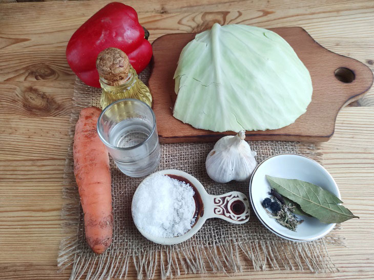 Cossack pickled cabbage - a spicy and tasty snack