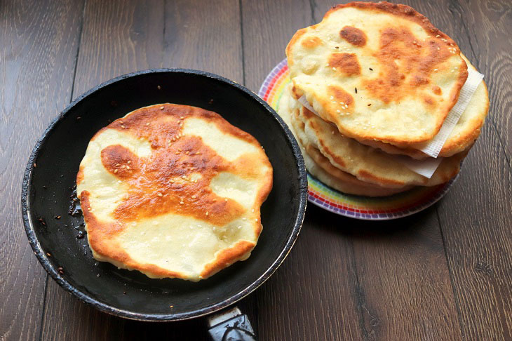 Flatbreads "Bhaturi" - a delicious snack of Indian cuisine