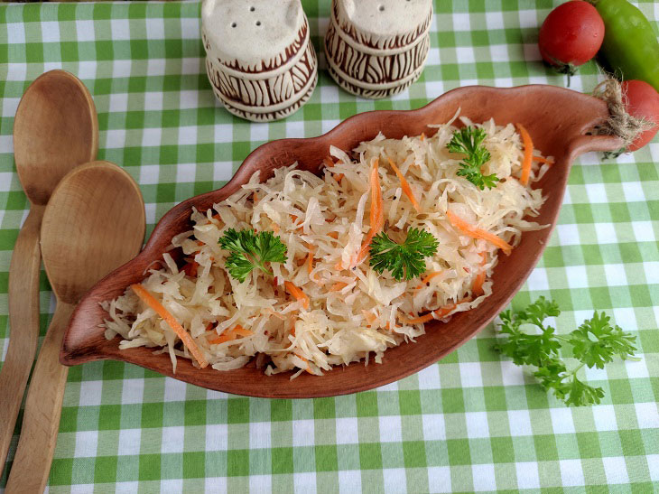 Sauerkraut in a bag - a simple recipe for a soulful snack