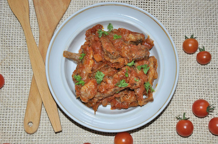 Gobies in Odessa-style tomato sauce - tastier than store-bought canned food