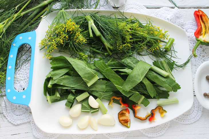 Lightly salted cucumbers in a saucepan - fragrant and crispy