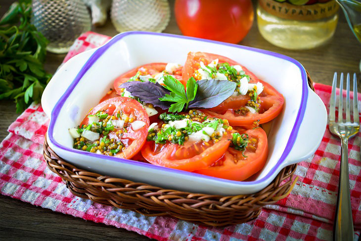 Pickled tomatoes in Italian - a quick and very tasty snack