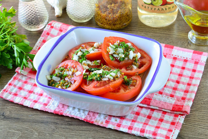 Pickled tomatoes in Italian - a quick and very tasty snack