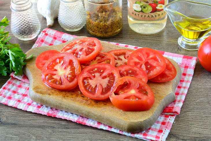 Pickled tomatoes in Italian - a quick and very tasty snack