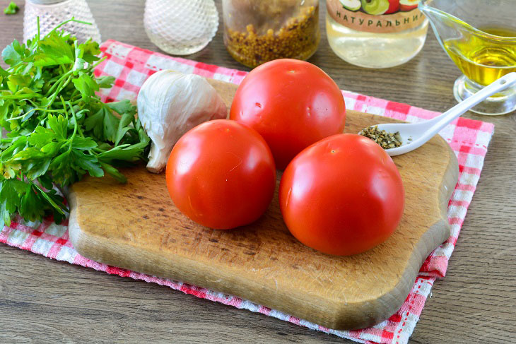 Pickled tomatoes in Italian - a quick and very tasty snack