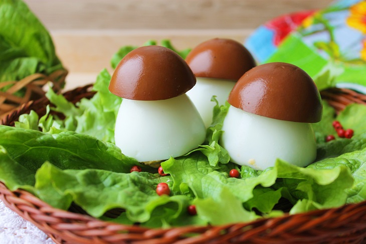 Stuffed eggs "Borovichki" - an original appetizer for the holiday