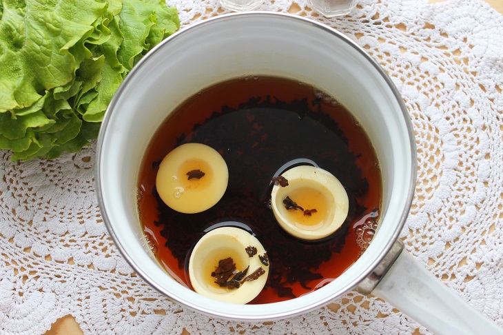 Stuffed eggs "Borovichki" - an original appetizer for the holiday