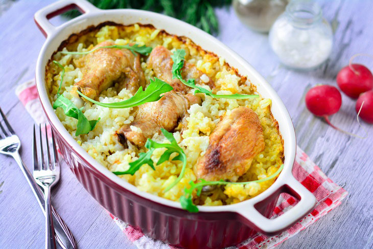 Lazy Rice with Chicken in the Oven - A Delicious and Fragrant Dish