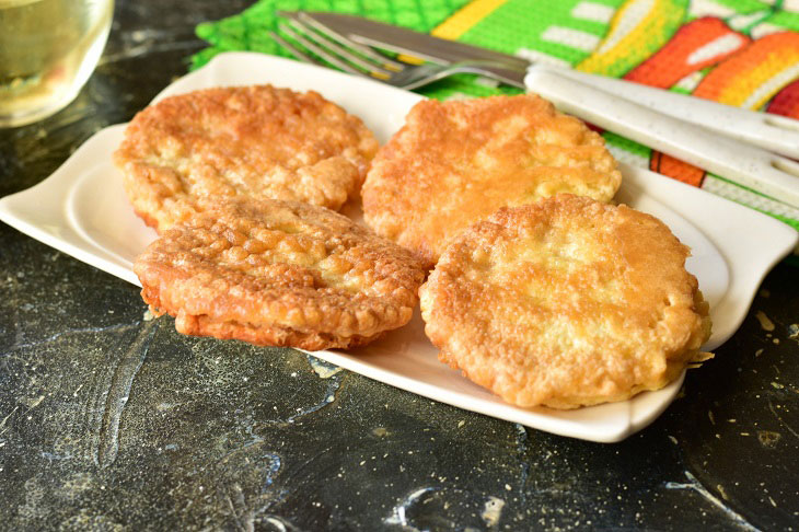 Cutlets in waffle cakes - beautiful and mouth-watering