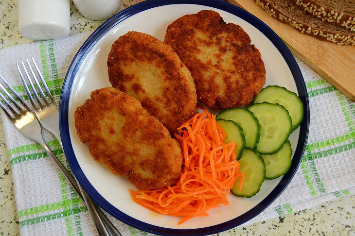 Cutlets "Nezhenka" from pollock fillet - tasty, healthy and low-calorie