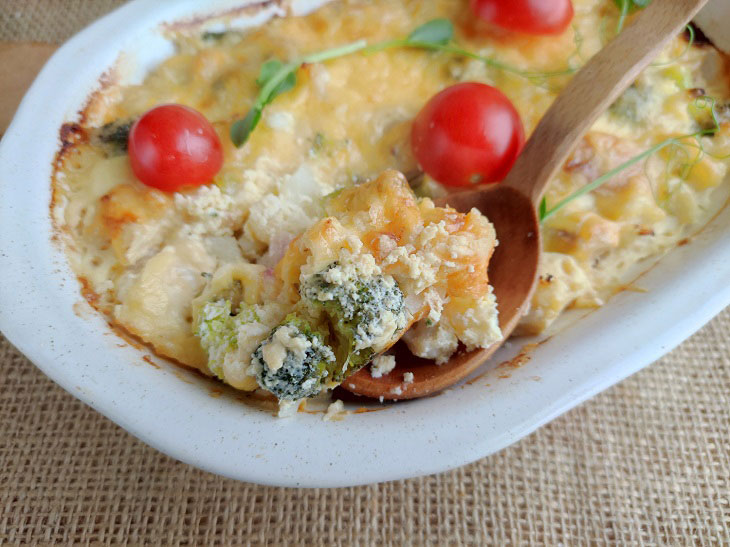 Cauliflower and Broccoli Casserole - a hearty and healthy dish