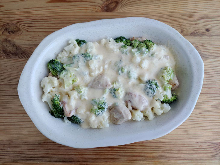 Cauliflower and Broccoli Casserole - a hearty and healthy dish