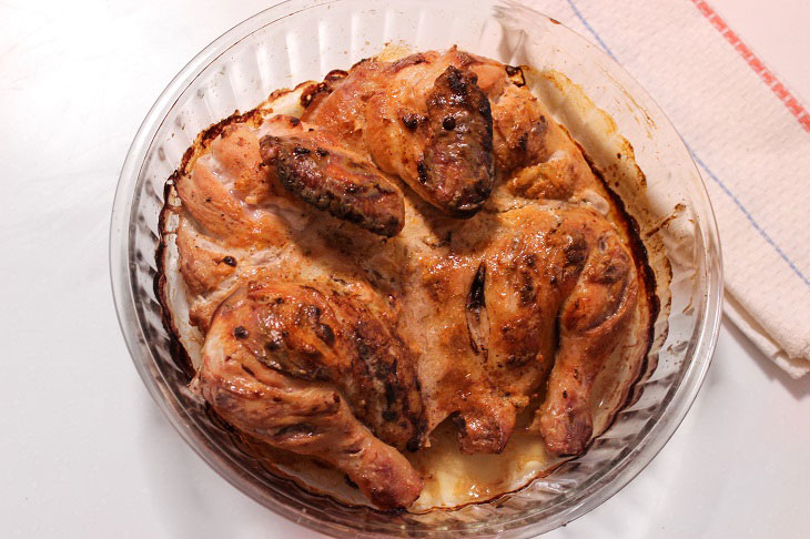 Chicken in yogurt in the oven - juicy, soft and very tasty