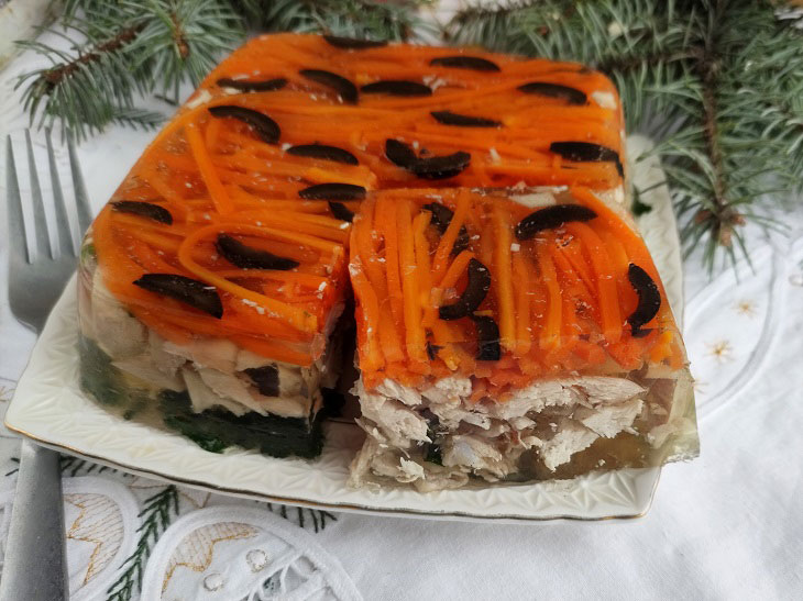 Tiger jelly for the New Year 2022 - a delicious and festive dish