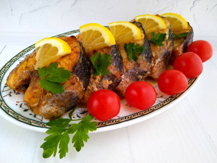 Sturgeon in a pan - elastic pulp and noble taste