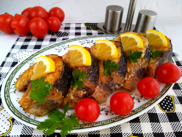 Sturgeon in a pan - elastic pulp and noble taste