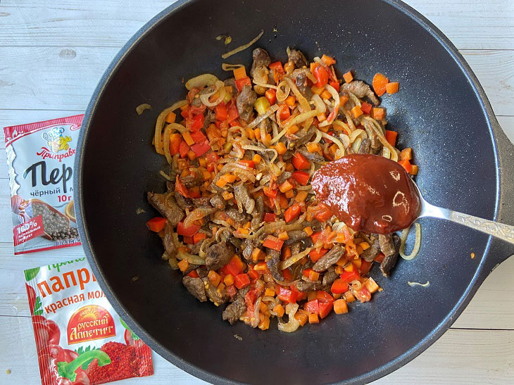 Lagman with beef - a hearty and nutritious dish