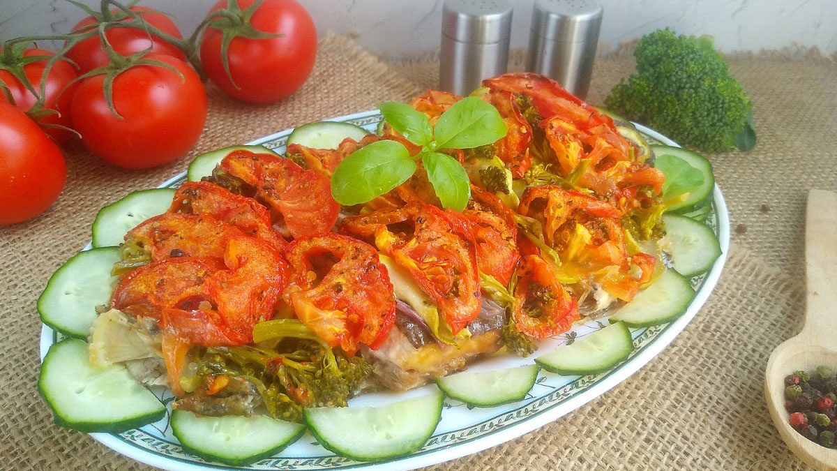 Flounder with vegetables – tender, juicy and fragrant