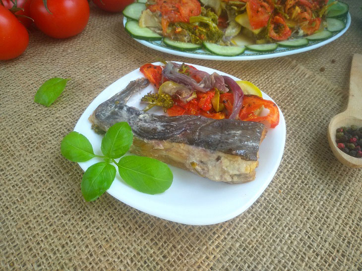 Flounder with vegetables - tender, juicy and fragrant