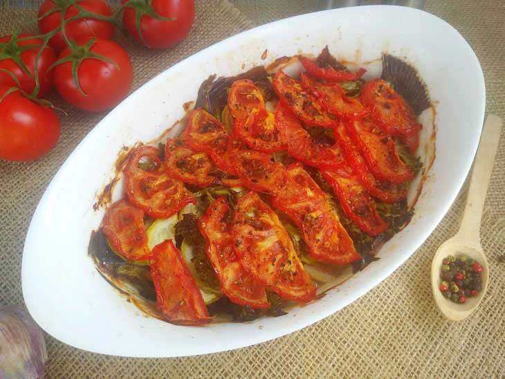 Flounder with vegetables - tender, juicy and fragrant